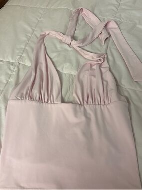 Light Pink Garage Halter Top